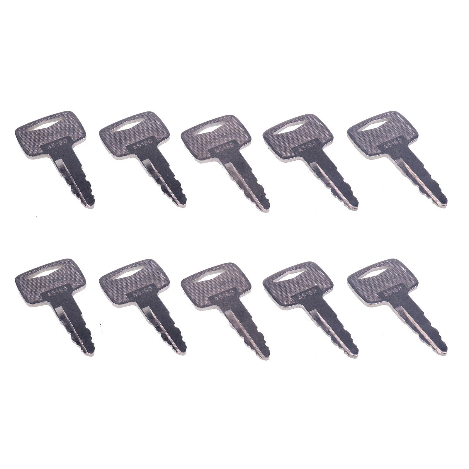 10x Ignition Key A5160 91a07-01910 For Caterpillar Mitsubishi