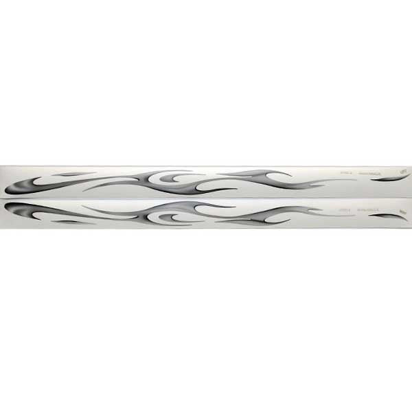 Universal Boat Graphic Decals 44 x 3 Inch Silver