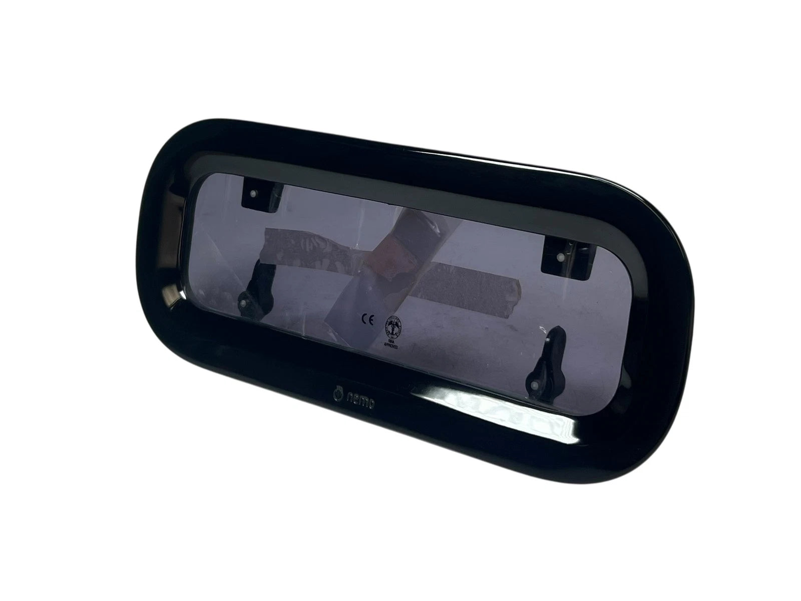Nemo Aluminum Portlight Classic Slim Line Dual Latch, 16 7/8in X 7