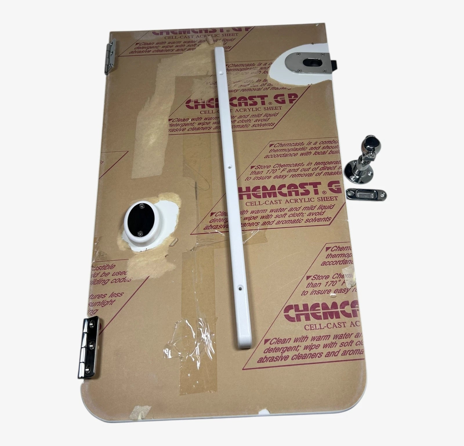 Pro Line White Transom Door With Magnetic Holder | Hook & Hull Co