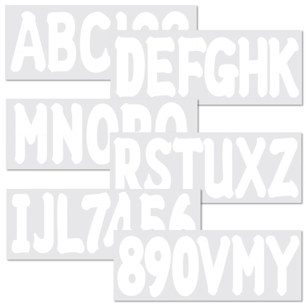Boat Registration Numbers Decals – Custom Set