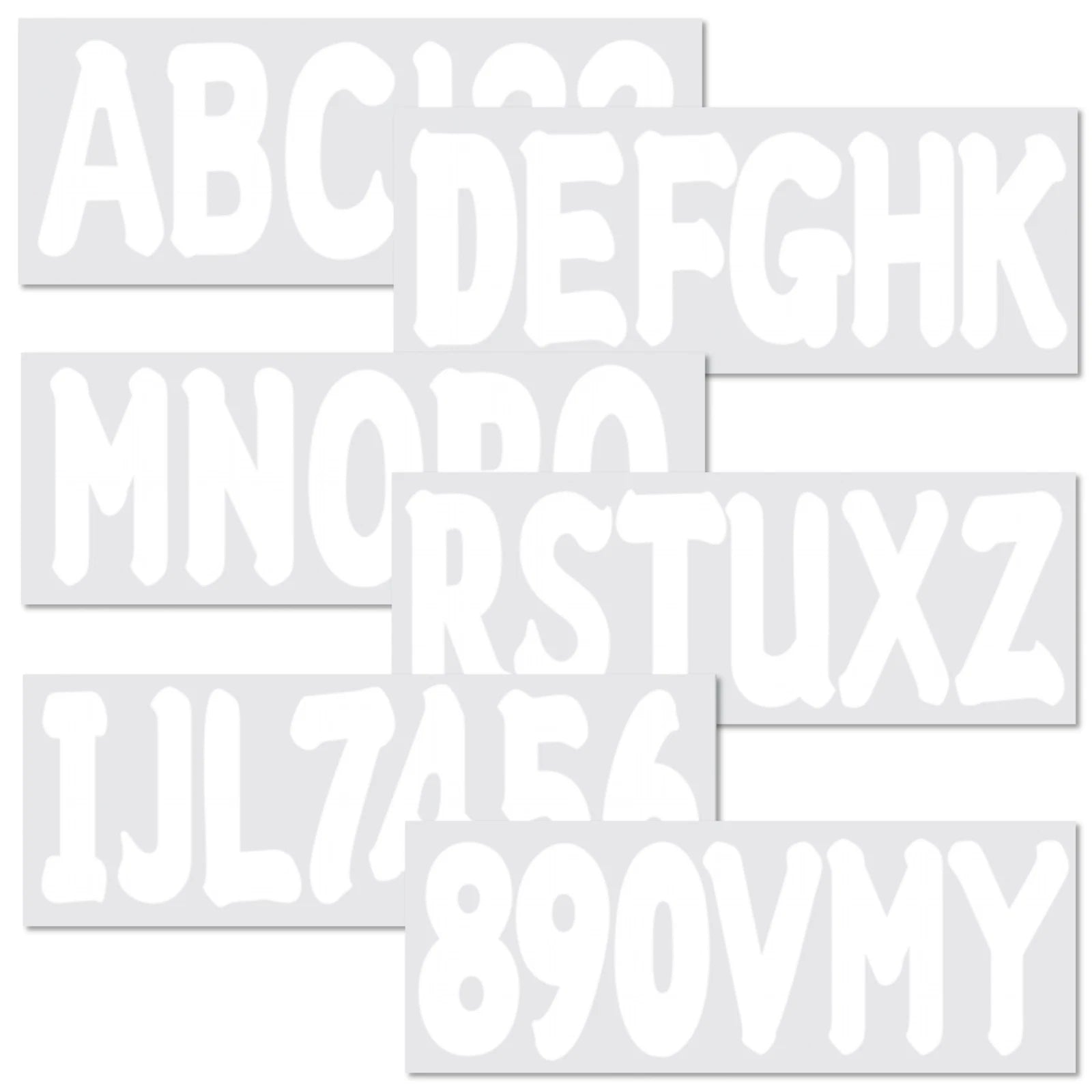 Boat Registration Numbers Decals – Custom Set