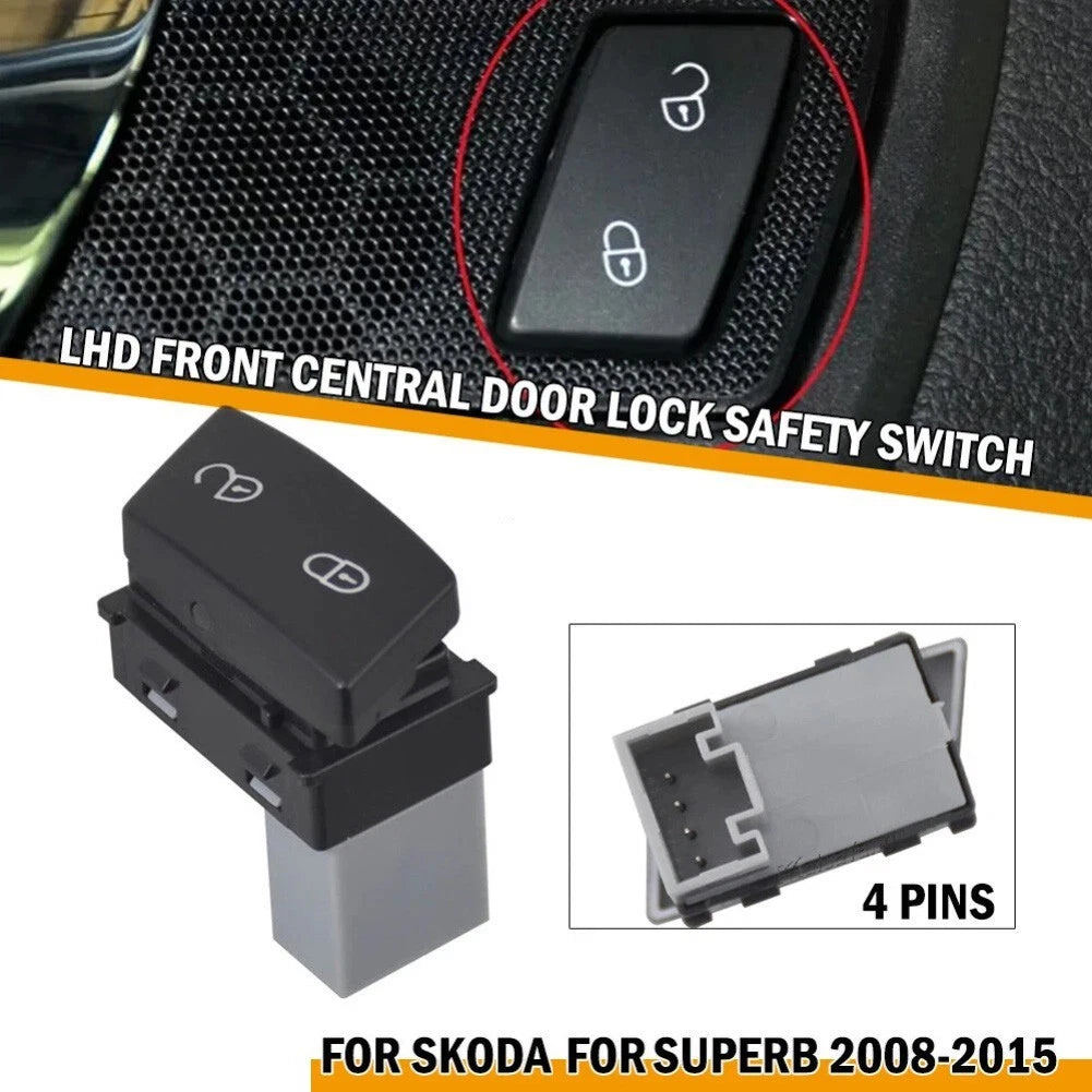 Replacement Front Left Door Lock Safety Switch For Skoda For Superb