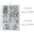Steel Safety Pins Assorted 6 Size Heavy Duty Nickel Plated Clothes
