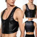 Faux Leather Tank Camisole Casual Style