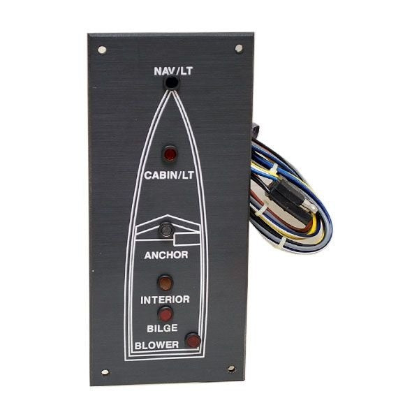 Chaparral Boat Warning Light Panel 090-00182 | Black PlasticOpens in a