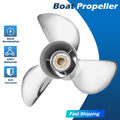 13 1/2x16 Stainless Outboard Boat Propeller For Mercury 40-140hp