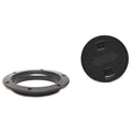 Beckson Boat Screw-out Deck Plate DP42-B | 6 Inch Black Plastic by Beckson