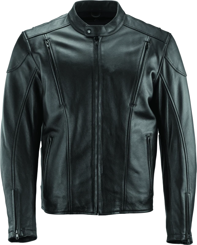 Kuryakyn River Road Race Leather Jacket For Powersports, Medium Fit