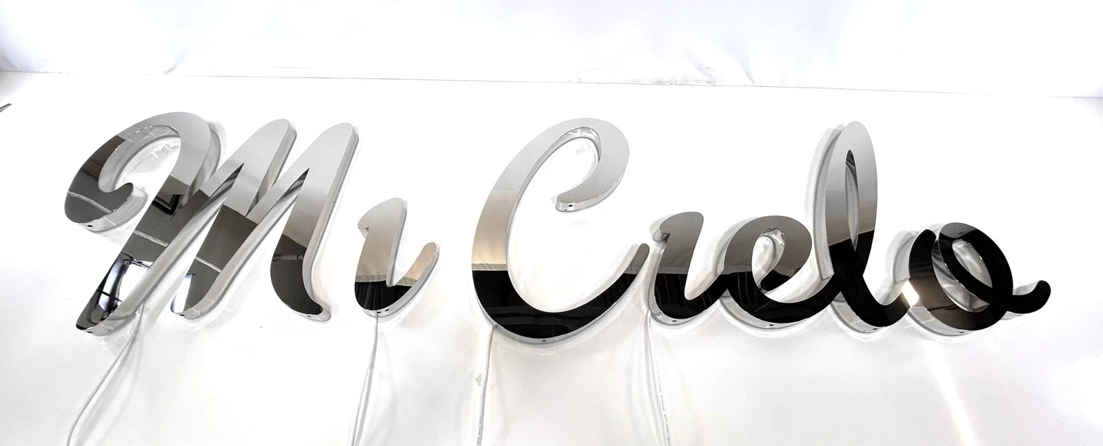 Steel Art Co, Custom Rgbw Led Edge Lit Yacht Letters "mi
