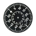 Watch Dial Plate Green Luminous Second @6 For Eta 6498 For Seagull
