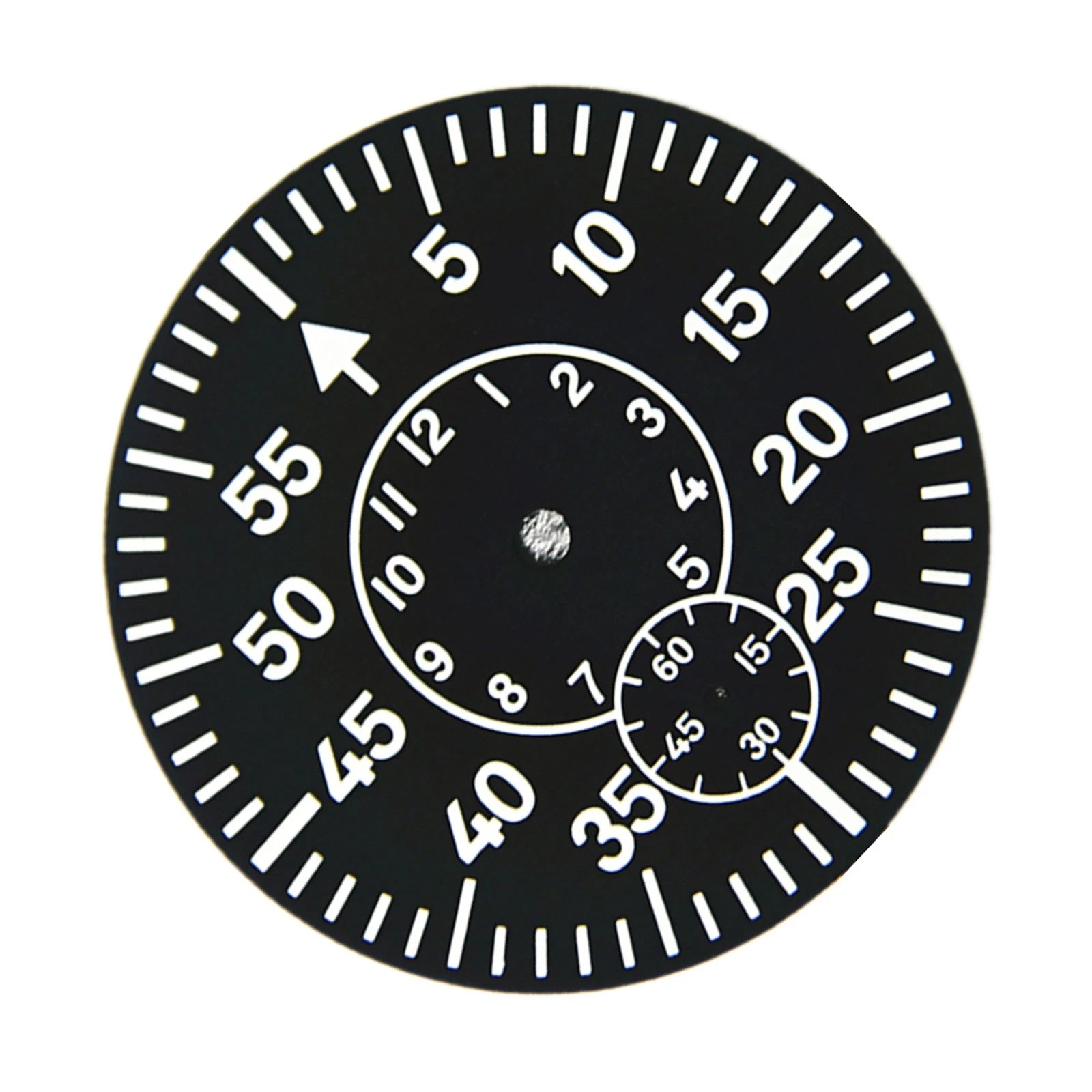 Watch Dial Plate Green Luminous Second @6 For Eta 6498 For Seagull