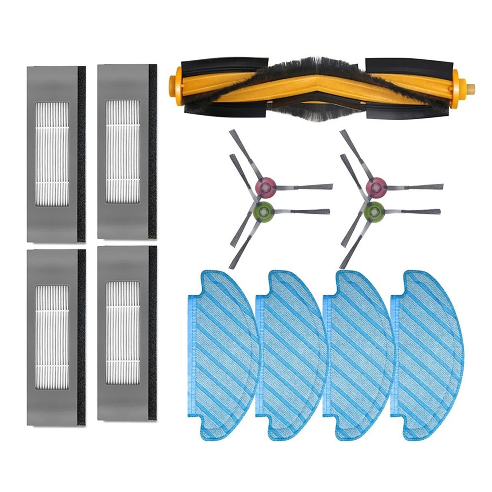 1set Roller Brush Side Brushes For Ecovacs Deebot Ozmo T9 T8 Aivi Max
