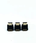 C2g 757120409991, Right Angle Hdmi Adapter, 3 Pack