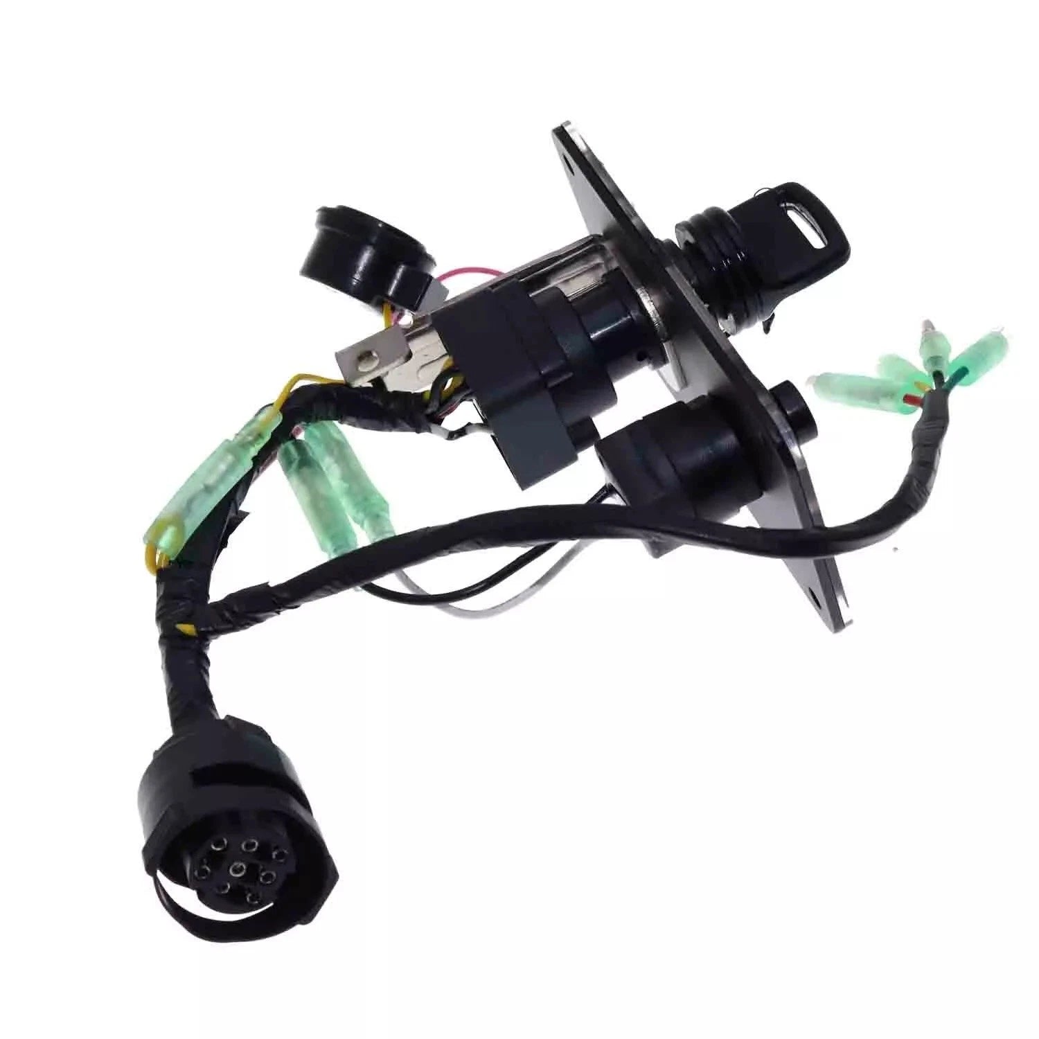 Outboard Single Engine Key Switch Assembly Panel Fits Yamaha
