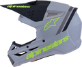 Alpinestars Sm3 Radium Off-road Helmet Large Matte Grey Black Yellow