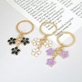 Metal Key Tool Peach Blossom Keychain