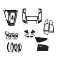 Set Of 29 Carbon Fiber Abs Vent Outlet Cover Trims For Ford Focus