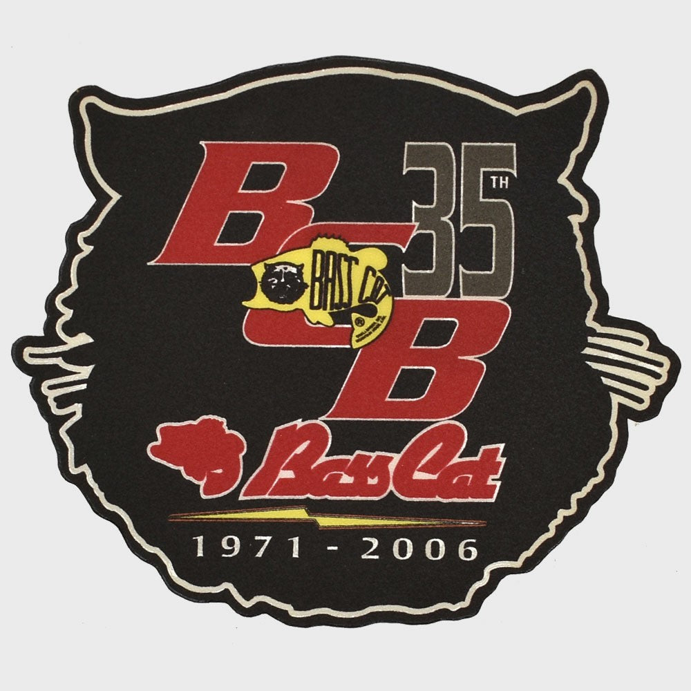 Bass Cat Boat Brand Decal 35th Anniversary by Bass Cat