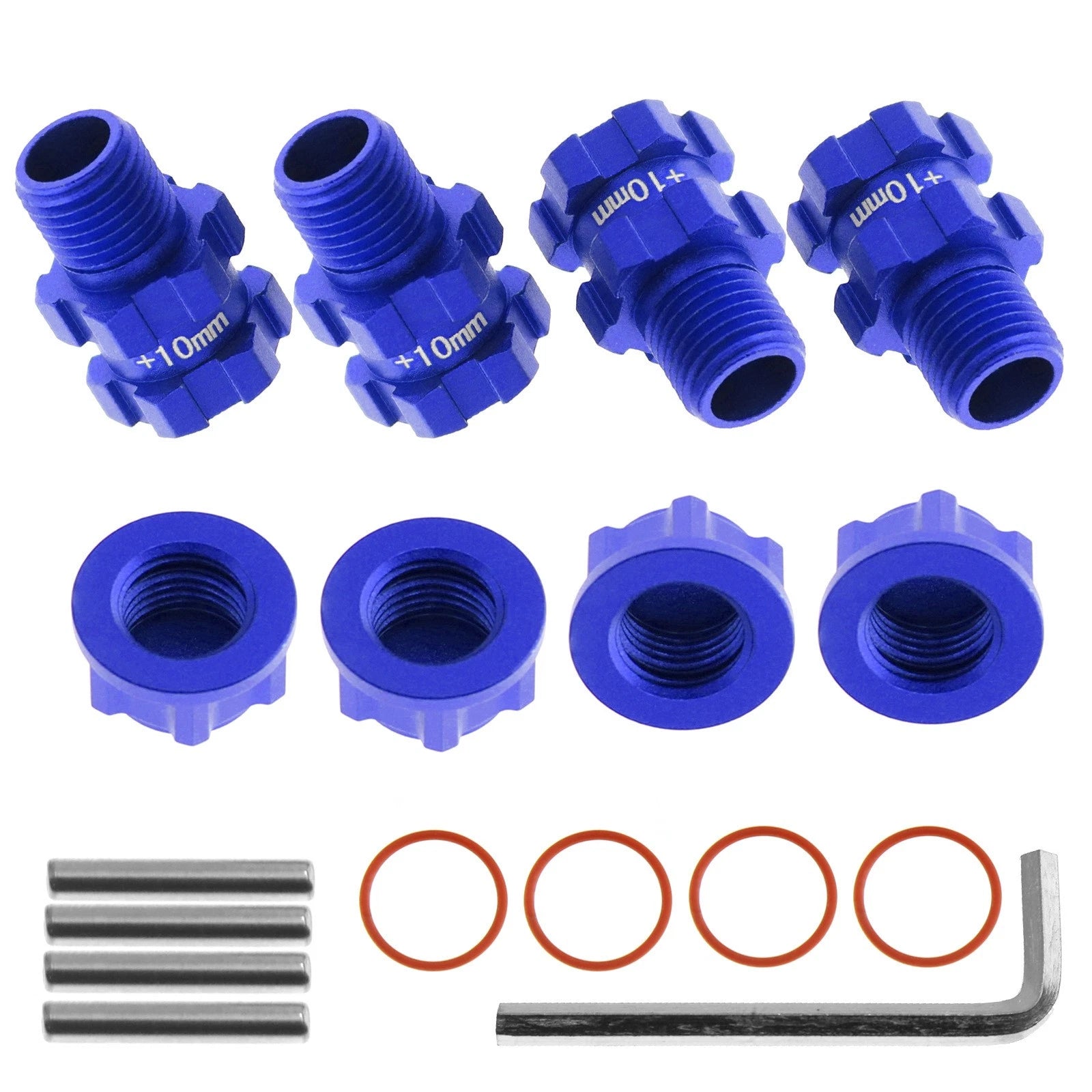 Blue 14mm To 17mm Wheel Hex Hub Adapter For Senton 4x4 3s Blx Ar102668