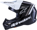 Alpinestars Sm3 Radium Off-road Helmet Xl Black/white/gr<wbr/>ey 2024