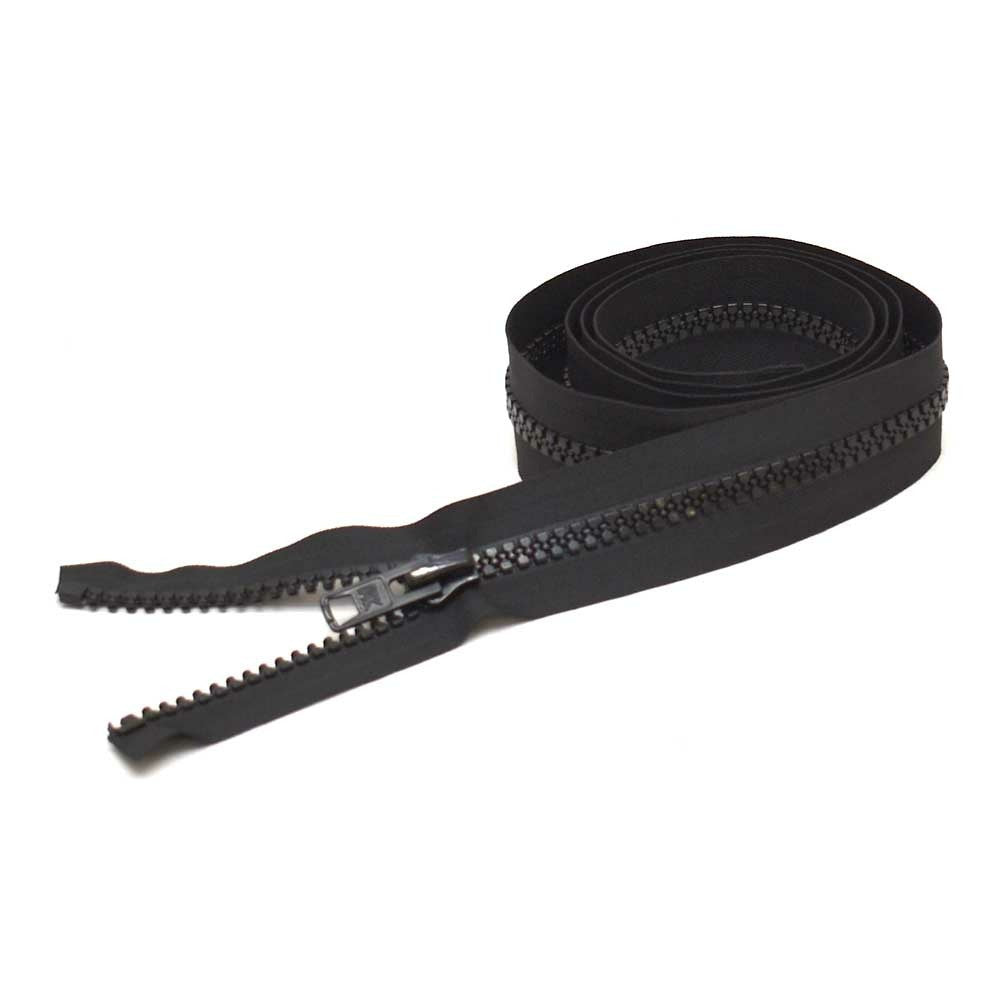 Boat Separating Double Side Zipper Black Duo Zip