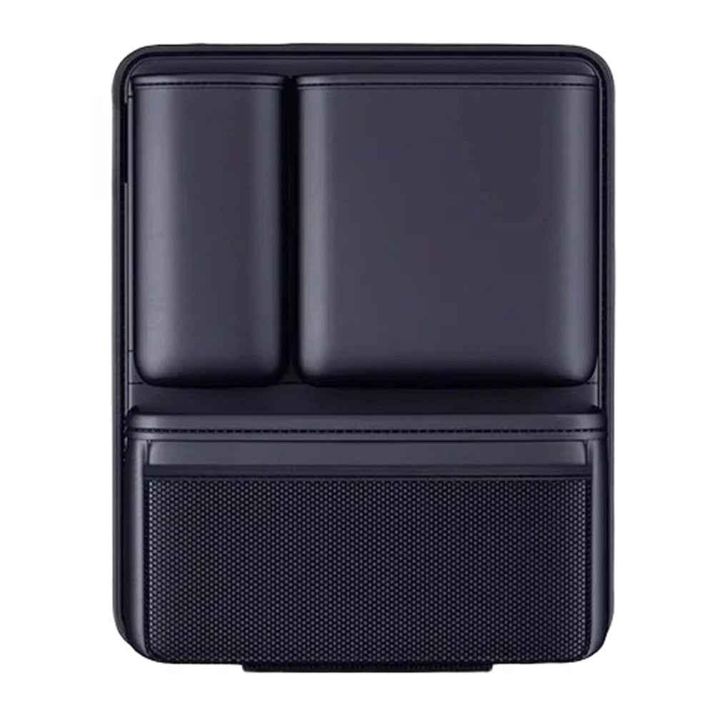 Pu Leather Car Seat Back Organizer Bag Black | Hook & Hull Co