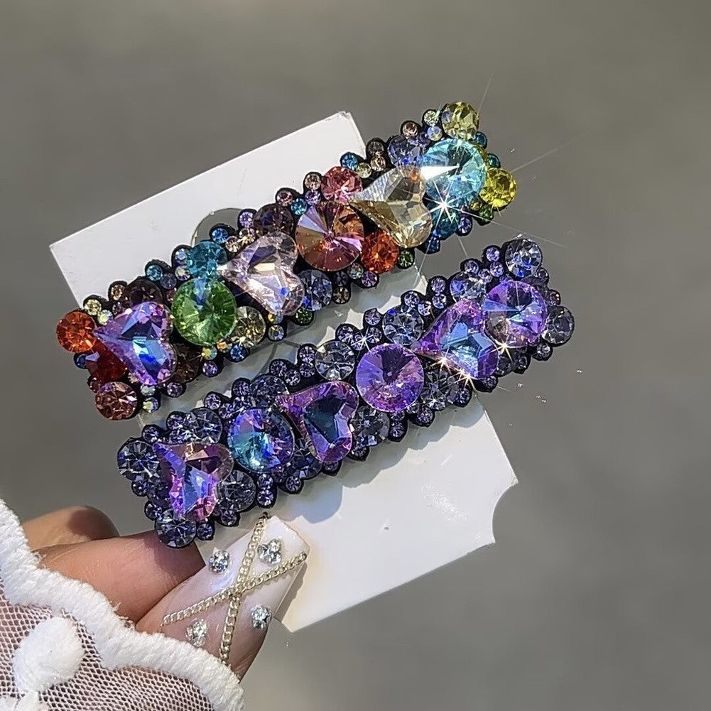 Geometric Rhinestone Hair Clip