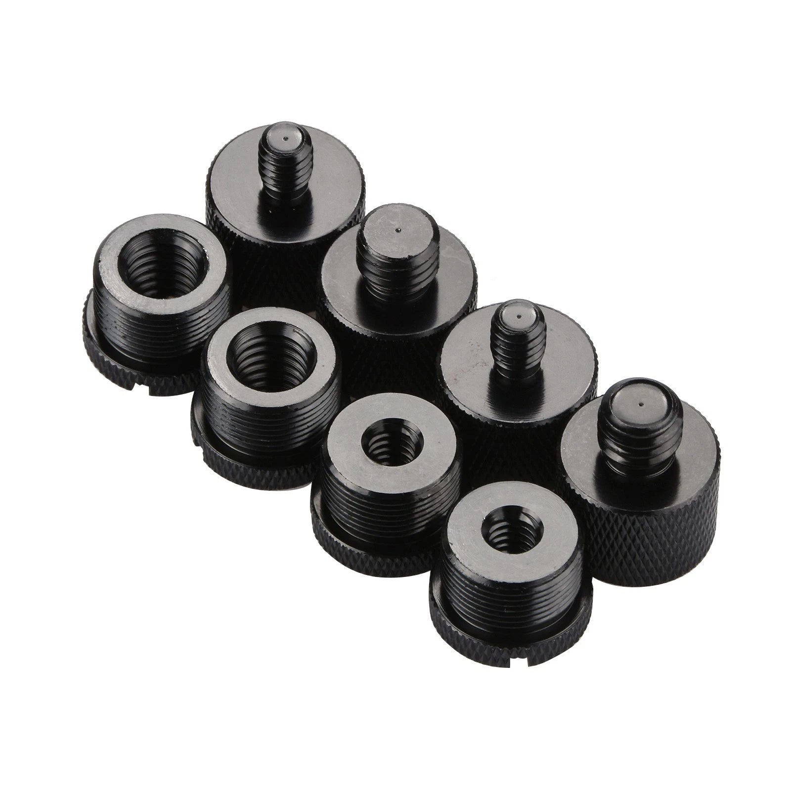 8* Mic Stand Thread Adapter Set 5/8 Female To 3/8 Male 5/8 Female To
