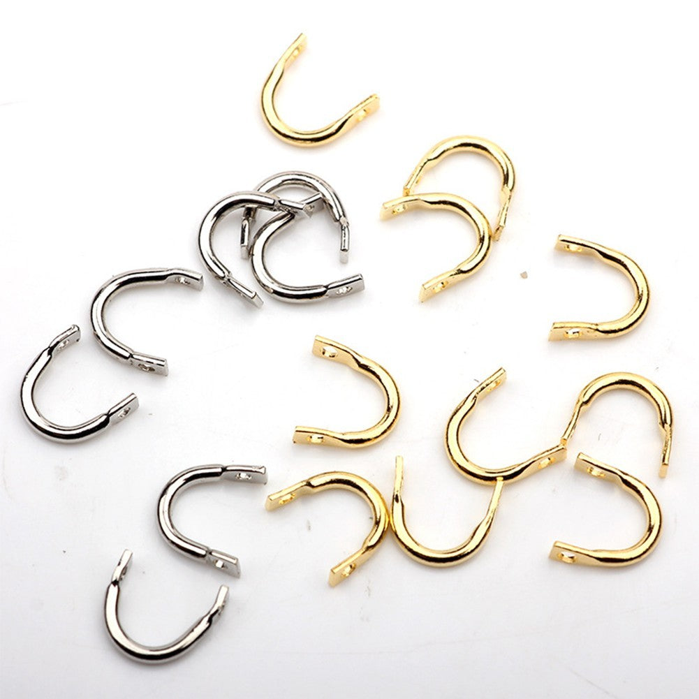 U-shaped Lure Rings Brass Spinner Rings