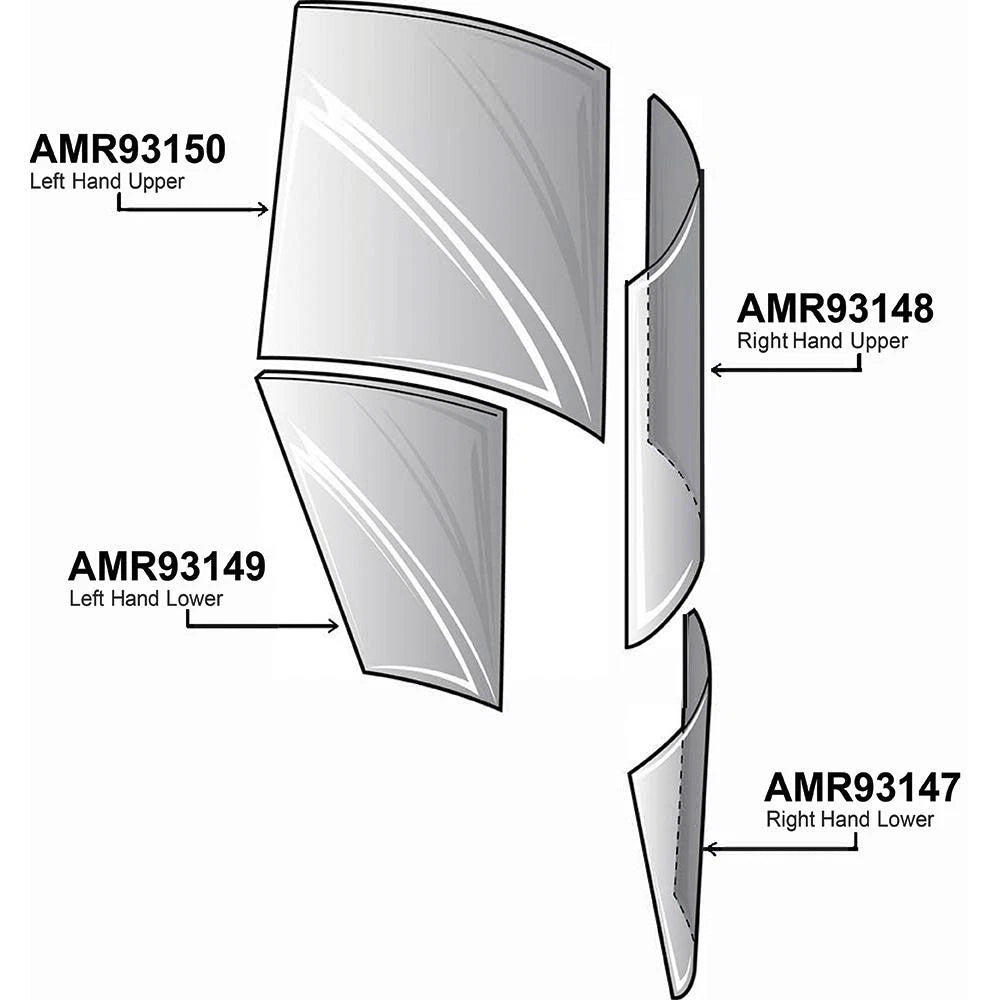 Amr93150 Upper Door Glass - Left Hand