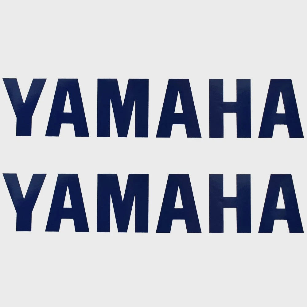Yamaha Boat Wordmark Decals Foc-u4114-20 | Navy Logo Sticker (Pair)