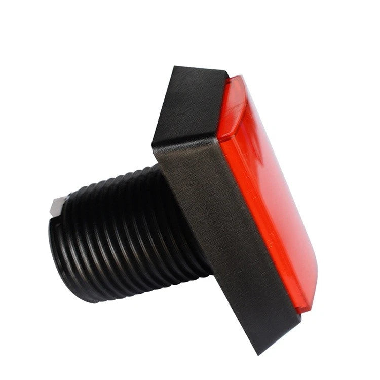 Red 30*50mm Arcade Square Rectangle Buttons Led Push Illumilated W/