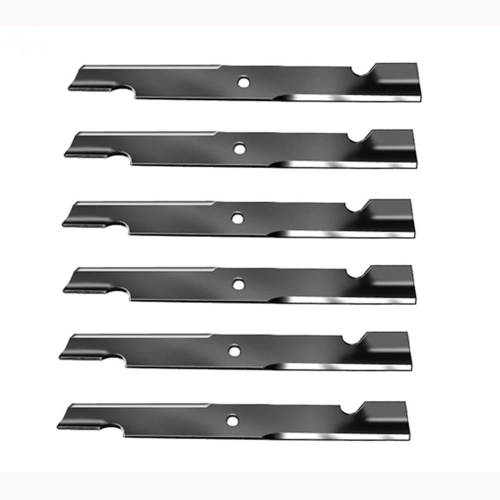 (6) 103-6384 High Lift - Notched Mower Blades Fits Exmark Lazer Z