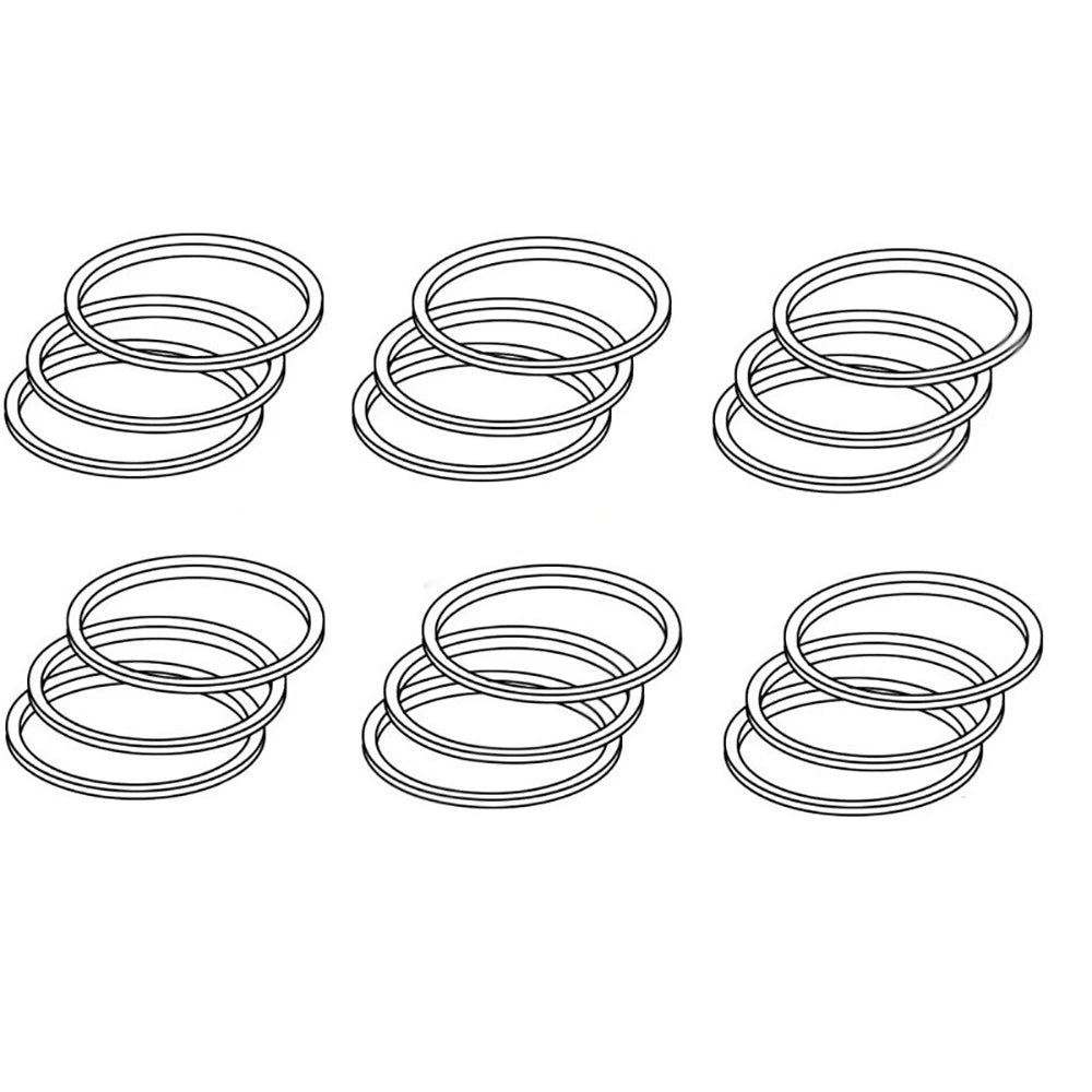 Pr128 New 6 Sets Of 3 Piston Rings Fits Case-ih Harvester Tractor