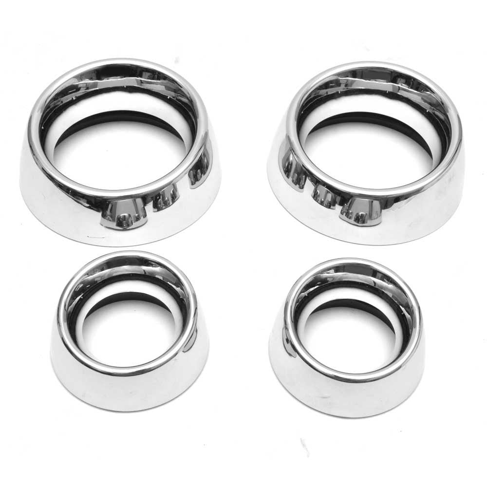 Boat Gauge Bezels Set of 4 1 3/4 x 3 Inch