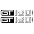 Glastron GT 180 Boat Decals Silver Black by Glastron