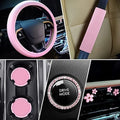 Elegant 10 Piece Car Accessory Set Featuring Rhinestone Sticker And