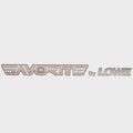Trailer Brand Decal Lowe Favorite 22 1/2 x 1 3/4 Inch by Lowe