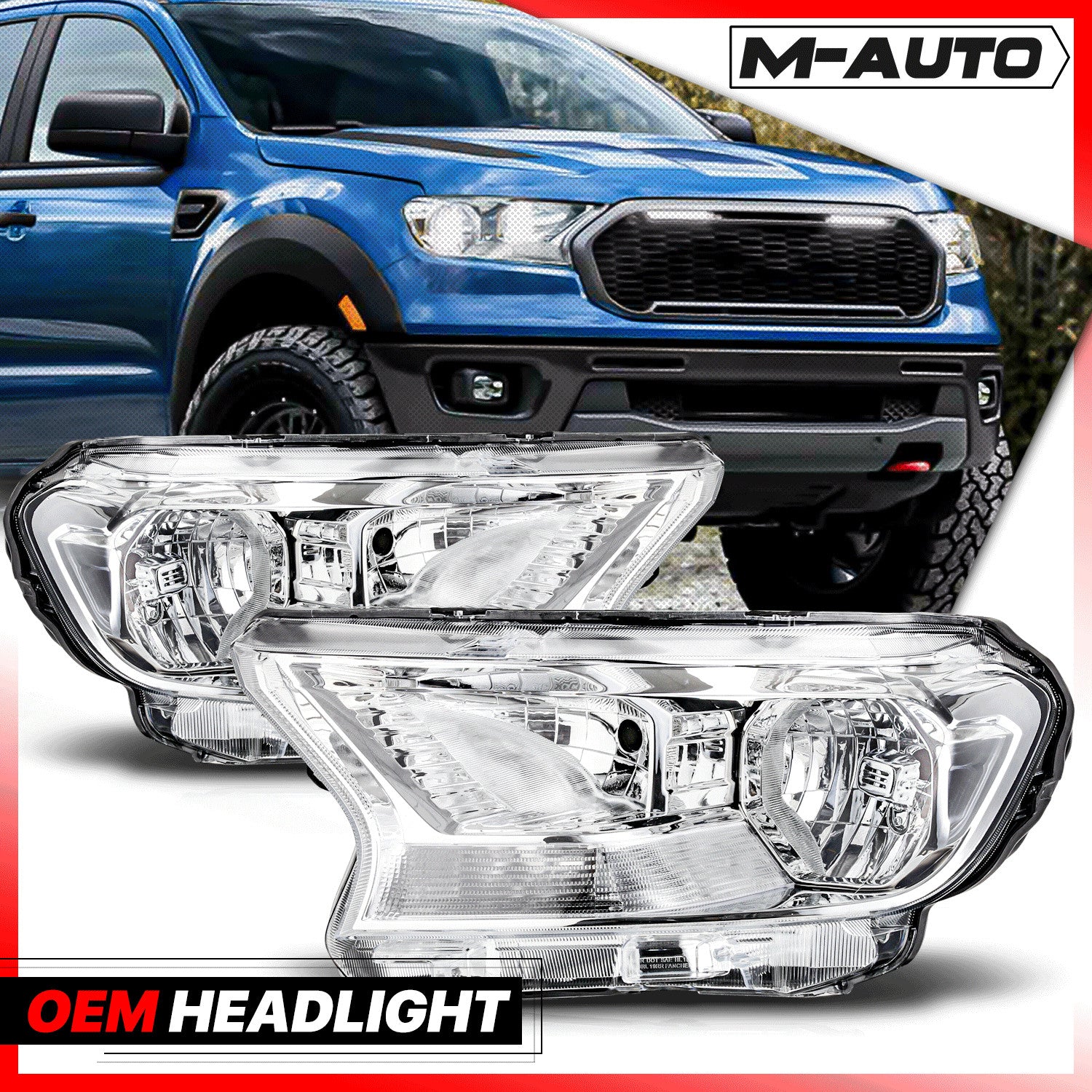 LED Headlight Lamps for RAM 1500 Replacement