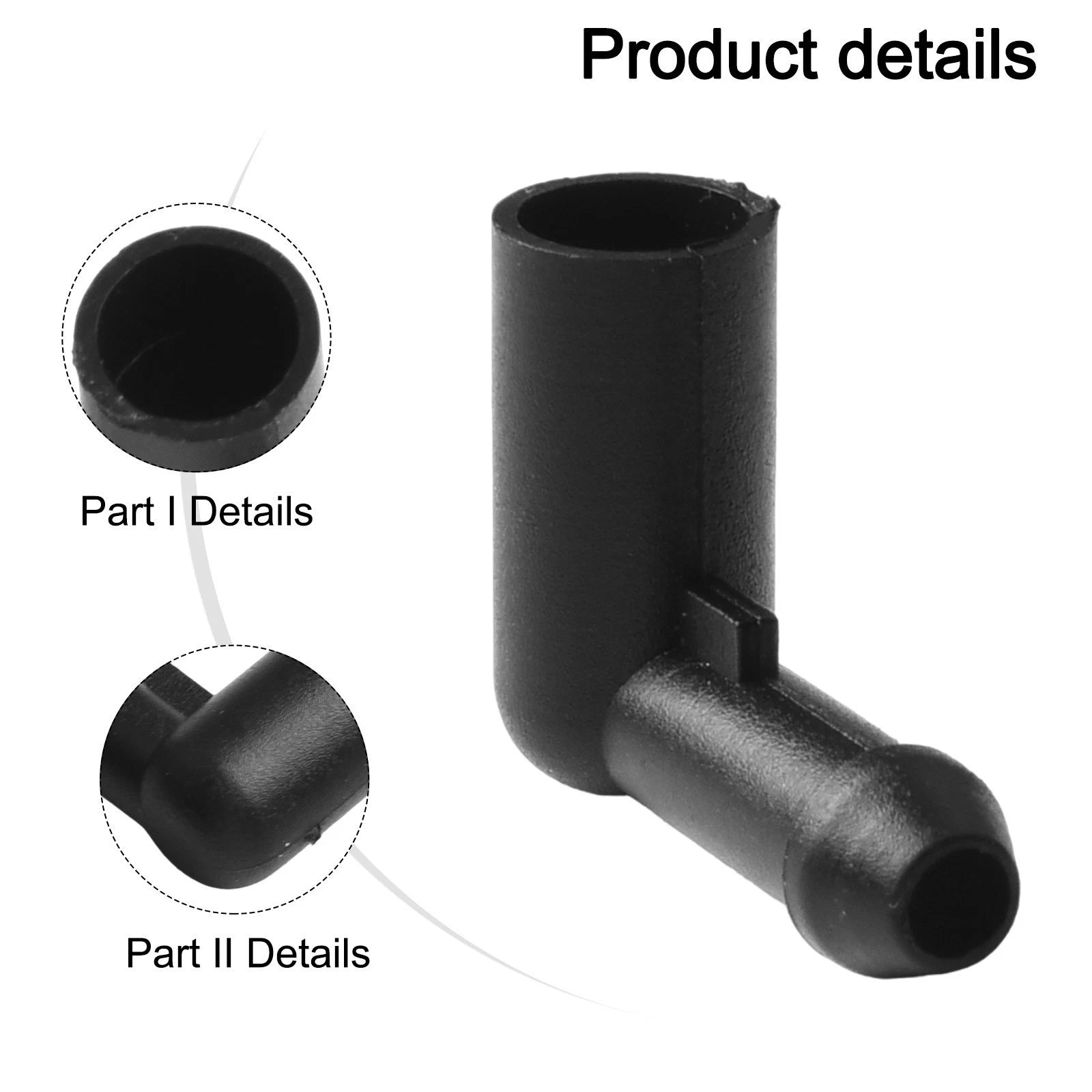 Plastic Windscreen Washer Hose 13171805 Black Car For Astra H