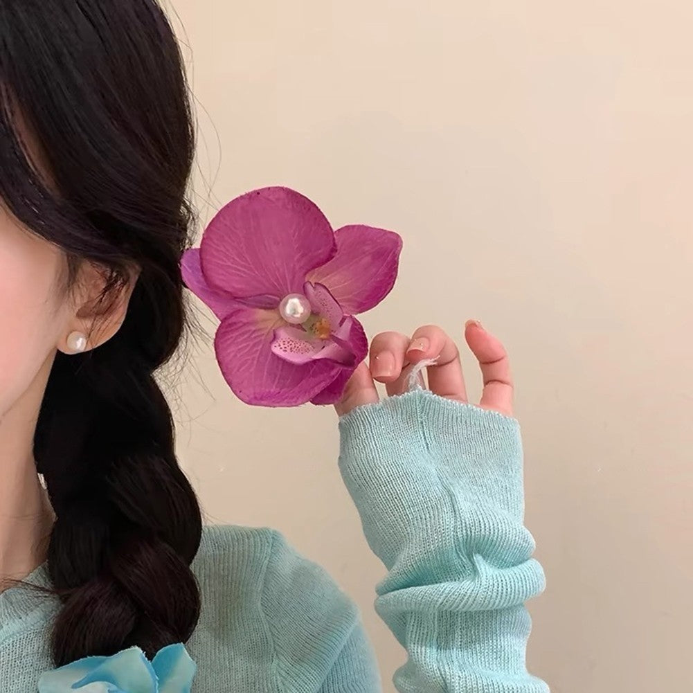 Butterfly Orchid Hair Clip for Accessories