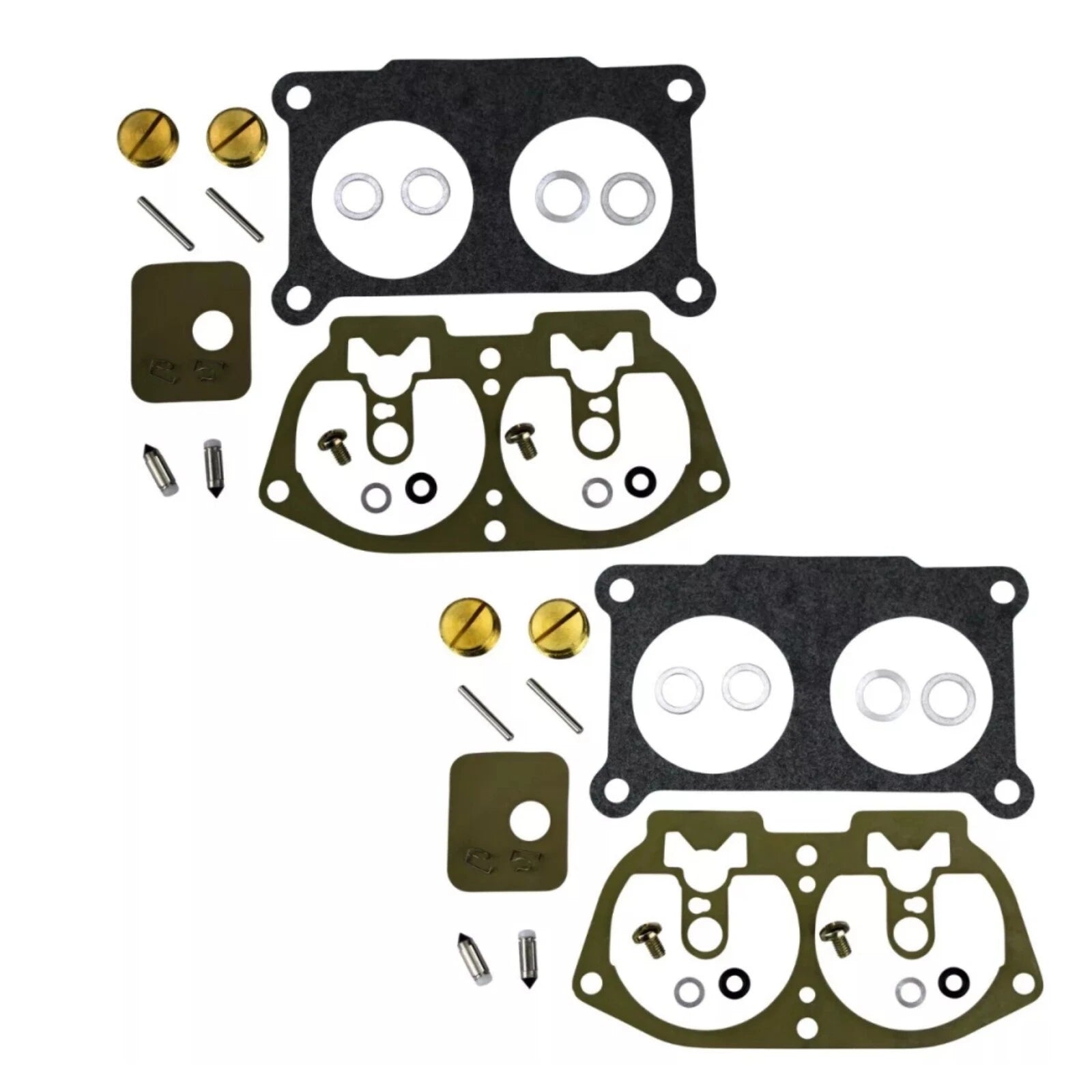2* Carburetor Rebuild Kit 115 130 Hp 1986-1995 Outboard V-4 Fit For
