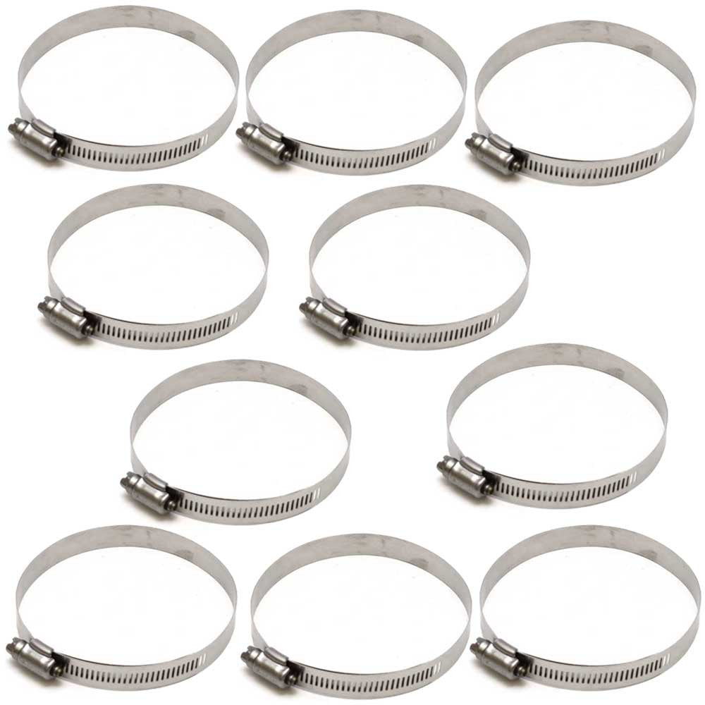 Ideal Boat Exhaust Hose Clamps 6556E Size 56 (Box of 10) by Ideal