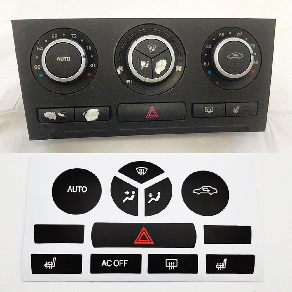 Climate Button Decal Easy Installation