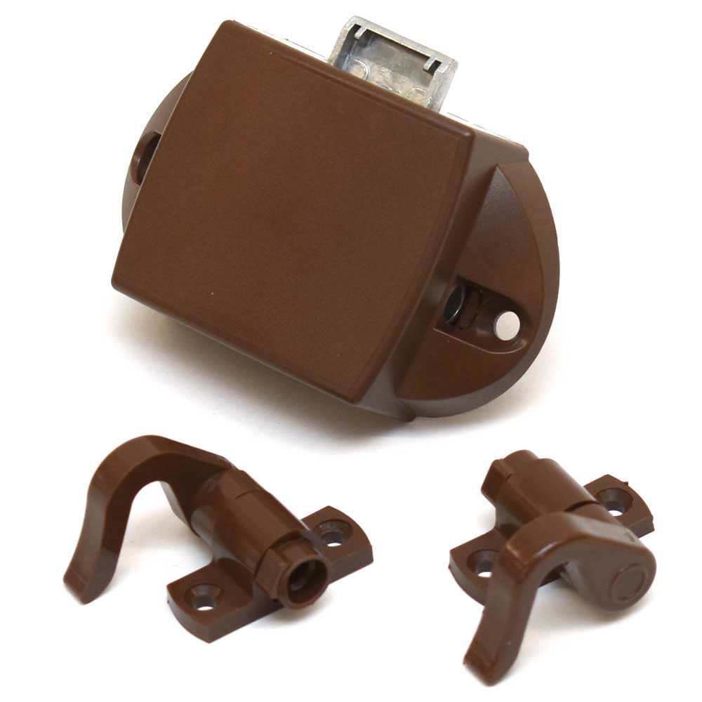 Hafele Boat Push Lock Latch 3/8 Inch Brown by Hafele