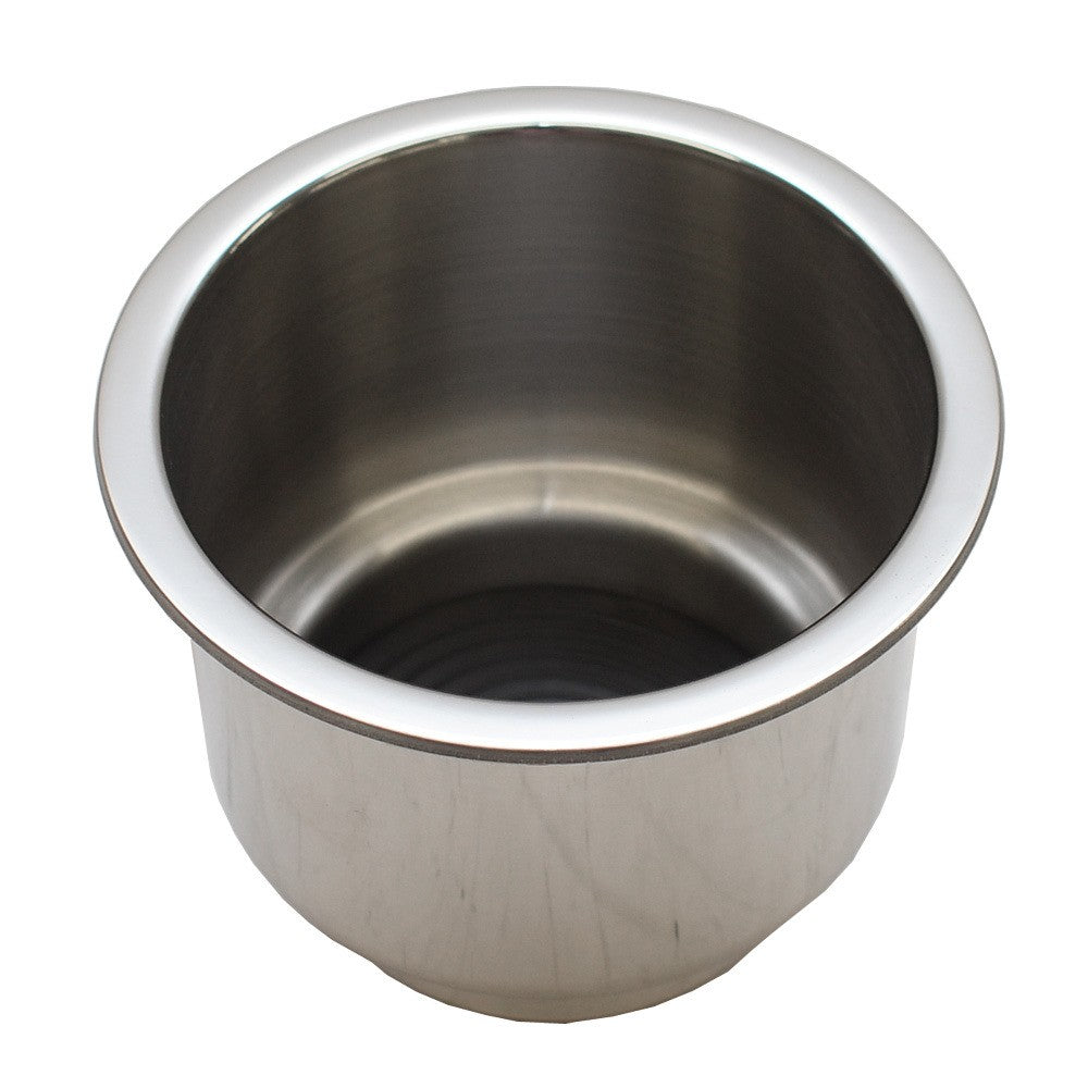Cup Holder Whitecap w/ Drain Stainless Steel by Whitecap