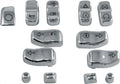Harddrive Chrome Hand Controls Switch Caps 14 Up For Harley Davidson