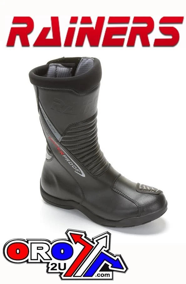 Rainers Waterproof Road/street Boots, Black 974 Us 9