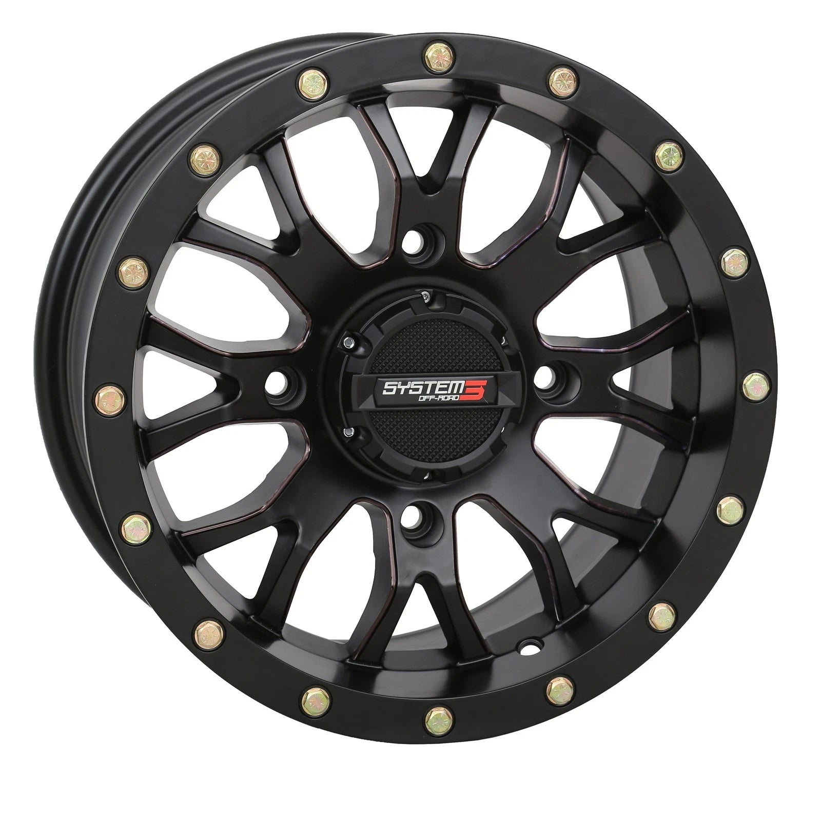 System 3 St3 Wheel 18x7 4+3 +10mm Offset Fits Atv/utv 4/137 Bolt